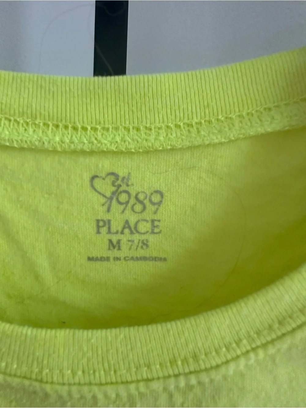 Children’s place 7/8 neon vintage shirt